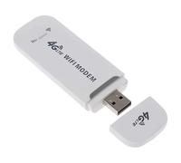 4G LTE USB WiFi Wireless Modem Dongle, Unlocked Dongle With SIM Card Slot 150Mbps Support 10 Users, Portable WiFi Modem Mobile Hotspot, for PC Desktop Laptop Phone (White)