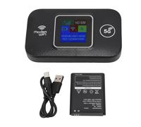 4G LTE WiFi Router, 300Mbps High Speed Sharing Up to 10 WiFi Devices with SIM Card Slot Support B1/3/7/8/20/38/40/41 LCD Display Unlocked Wireless Internet Router for Europe