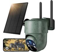 4G LTE Wildlife Camera Solar 2.5K HD PTZ Night Vision Waterproof