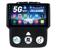 4G RAM 64G ROM Car Radio Stereo for Dodge Ram 2013-2018 1500 2500 3500 Touchscreen Replacement Carplay/Android Auto GPS FM/RDS 5G WiFi Bluetooth 5.0 Manual AC