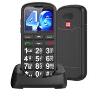 4G Senior Mobile Phones SIM Free Unlocked, Prepaid Feature Phone|48MB RAM/128MB ROM|32G Expandable Memory| USB Type-C| Charging Dock| Big Button Mobile Phone for Elderly with SOS Button, Large Volume