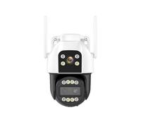 4G SIM Card IP Camera 4K HD 10X Zoom PTZ Camera Three Lens Dual Screen 2K Security Cam Auto Tracking P2P Surveillance(4K WIFI Camera)