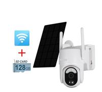 4G SIM Solar Camera 4MP Outdoor Wireless Color Night Vision PIR Human Detection Secutity Camera Bulit-in Battery(4MP WIFI Add 128G)