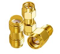 4G SMA Adapter 3 type Kit SMA male adapter SMA female adapter SMA male to female adapter SMA Antenna Adapter for 2G 3G 4G LTE Antenna router ham radio DAB WLAN LAN Wifi Wireless network coax cable
