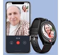 4G Smart Watch for Seniors,Fall Alert Devices for Elderly,GPS Anti-Lost Tracker,Video Call Step Counter Geo-Fence SOS IP67 Waterproof Fitness Tracker Watch for Dementia, Alzheimer