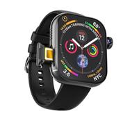 4G Smart Watch (Make/Answer Call) 2.1" AMOLED Large Screen Smartwatch for Men Women 1020mAh Fitness GPS Tracker SIM Card Slot Rotating Camera Heart Rate Sleep Monitor SOS Calling Sport Watches Black