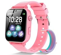 4G Smartwatch Children - Phone Watch for Boys and Girls with GPS WiFi Video Calling SOS Voice Chat Games Pedometer Classy Fashion Kids Smart Watch for Children 4-12 Years, Dark Pink