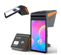4G & WiFi POS Terminal, 3GB RAM 16GB ROM Adnroid POS System Cash Register with 8" Touch Screen, Receipt/Label Printer, 2D Barcode Scanner and NFC