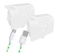 4Gamers SX-C8 X Twin Play & Charge Battery Pack Compatible with Xbox Series S and Xbox Series X Consoles - White