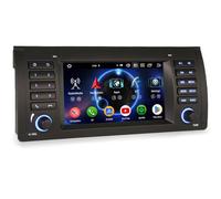 [4GB+64GB] 8-Core Android 14 Car Stereo for BMW X5 E53 Support GPS Sat Nav Wireless Carplay Android Auto DSP Bluetooth 5.0 Wifi DAB+ Touchscreen
