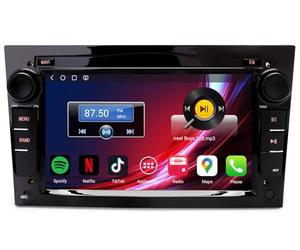 4GB+64GB Android 14 Qualcomm 8 Core Car Stereo for Vauxhall Astra H Corsa D Corsa C Zafira B Vivaro Wireless CarPlay Wifi Bluetooth 5.1 DSP Handsfree Wifi SWC DAB+ GPS SatNav 7" Touchscreen