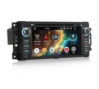 4GB+64GB Android 16 DAB+ Car Stereo for Jeep Wrangler Patriot Chrysler 300 C Aspen Dodge Caliber Durango Challenger GPS Radio Carplay Android Auto WiFi 4G USB CD Player Bluetooth 5.0 DSP CANbus 8 Core