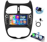 4GB + 64GB Android Car Radio for Peugeot 206 206CC 206SW 1998-2016 Citroen C2 2004-2008, Hodozzy 9 Inch Touch Screen with Wireless Carplay Android Auto GPS Wifi Bluetooth FM/RDS DSP Canbus Camera