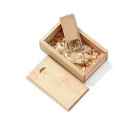 (4GB, Maple wood with box) JASTER Crystal Wooden usb flash drive pen drive U disk memory stick pendrive 4GB 8GB 16GB 32GB 64GB wedding gift thumb drive