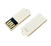 4GB Super Slim Micro USB 2.0 Flash Drive, Compact Tiny Memory Stick Pen, White Credit Card Design, Portable Data Storage for PC/Mac/Laptop