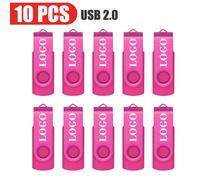 (4GB x10pcs, Pink USB 2.0) 10PCS/lot Colour USB 2.0 USB Flash Drive 8GB 16GB 32GB 64GB USB Stick Pen Drive 1GB 2GB4GB Pendrive for Smart Phone/PCCustom