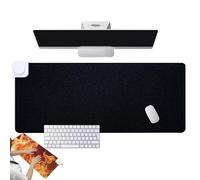 4H timer Heated Mouse Pad with Display, Winter Hand Warmer Desk Pad with 26 Adjustable Temperature Levels, Intelligent Temperature Control Electric Heat Table Mat for Home & Office, Black 80 * 33cm