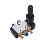 4H210-06/08 4H310-08/10 4H410-15 2 Position 5 Port Handle Operated Pneumatic Hand Valve with Silencer and Accessories(12mm,4H210-06)