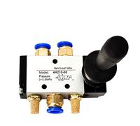 4H210-08/4H310-10/4H410-15 2 Position 5 Port Air Manual Valve Pneumatic Control 5/2 Way Hand Lever Operated 1Pcs(with 10mm Fittings,4H310-10)