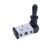 4H210-08 5 Port 2 Pos 1/4" PTHand Lever Operated Control Pneumatic Manual Valve w Muffler and Quick Fitting IDGTTLDF(No Fittings)