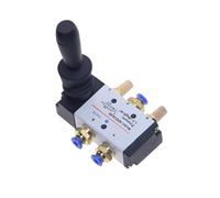 4H210-08 5 Port 2 Pos 1/4" PTHand Lever Operated Control Pneumatic Manual Valve w Muffler and Quick Fitting IDGTTLDF(PC 12mm Fittings)