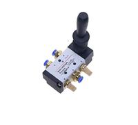 4H210-08 5 Port 2 Pos 1/4quot; Hand Lever Operated Control Pneumatic Manual Valve w Muffler and Quick Fitting 1Pcs(PC 12mm Fittings)