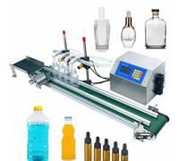 4Head Automatic Liquid Filling Machine10500ml Bottle Filler with 150W Conveyor Belt for Juice Wine DetergentDesktop Production Line Equipment 4H3200