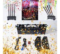 4HEAD Electric Confetti Launcher Confetti Shooter with Wireless Remote for DJ Party Nightclub Wedding Stage Concert Event Show