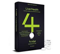4Him&Her 4Him Liver Health Supplement Liver Function Thyroid And Cell Protection Vegan Tablets 60S