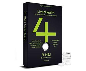 4Him&Her 4Him Liver Health Supplement Liver Function Thyroid And Cell Protection Vegan Tablets 60S