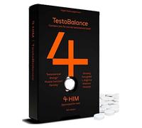 4Him&Her 4Him Testobalance Supplement For Testosterone Energy And Muscle Function Vegan Tablets 60S