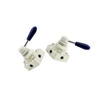 4HV330-08 4 way 2 position Manual Hand lever Pneumatic Valve 1/4" BSPT Center Closed IDGTTLDF