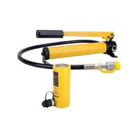 4in/100mm Stroke With CP-700 Hand Pump, 30T Hydraulic Cylinder Jack Long,Automatic Retracting Jack For Ships,Bridges,Construction(10T jack+CP-180 hand pump)