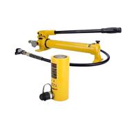 4in/100mm Stroke With CP-700 Hand Pump, 30T Hydraulic Cylinder Jack Long,Automatic Retracting Jack For Ships,Bridges,Construction(20T jack+CP-700 hand pump)