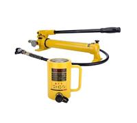 4in/100mm Stroke With CP-700 Hand Pump, 30T Hydraulic Cylinder Jack Long,Automatic Retracting Jack For Ships,Bridges,Construction(30T jack+CP-700 hand pump)