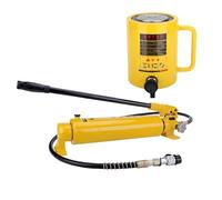 4in/100mm Stroke With CP-700 Hand Pump,30T Hydraulic Cylinder Jack Long,Hydraulic Cylinder Kits,Multi-function Hydraulic Cylinder Jack,Automatic Retracting Jack For Ships,Bridges,Constr(Size:50T jack)