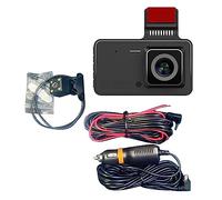 4in Car Dash Cam 1080P With Reversing Image Universal Car Driving Video Recorder For Autos Single Cam Full HD 1080P 4in HD Screen Wide Angle View Day Night Imaging Six All Glass (Dual camera)