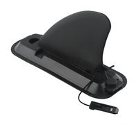 4in Inflatable Surfboard Fin with Detachable Base for Stand Up Paddle Board, Black Plastic Accessory