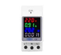 4IN1 din rail AC 110V 220V 100A Voltage Current Electric energy monitor meter VOLT AMP voltmeter ammeter Wattmeter(AC 70-150V)