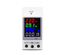 4IN1 din rail AC 110V 220V 100A Voltage Current KWH monitor meter AMP voltmeter ammeter Wattmeter NWPNLXEA(AC 160-275V)