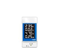 4IN1 Din Rail AC Monitor 110V 220V 100A Voltage Current Watt KWH Power Meter VOLT AMP Voltmeter Ammeter Wattmeter