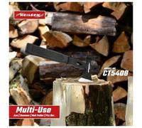 4in1 Multi Use Axe/Hammer/Nail Puller/Pry Bar/Crowbar/Log Chopper/Slice&Cut Wood
