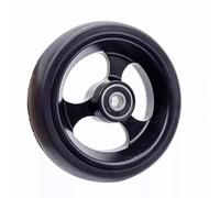 4inch/100mm Wheelchair Front Wheels Replacement, Non-Slip Casters Rollers Wheels for Rollator Walker,PU Solid Wheels/Aluminum Hub Durable and Reliable Accessories(Black)
