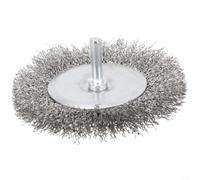 4inch 100mm Wire Wheel For Drill Attachment with 0.3mm Carbon Steel Wires for Efficient Rust Paint and Oxidation Removal on Metal and Wood