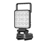 4Inch 3000Lumens Cordless LED Work Light with Double USB Charging Port for DCB206 20V Batteries Camping Fishing LED Work for Battery