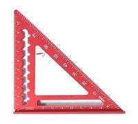 4inch Aluminum Miter Triangle Ruler 45 Degree/90 Degree Woodworking Square Protractor Multifunctional Measuring Tool Metric Carpenter Square Tool