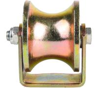 4Inch d Steel Rail Wheel HeavyDuty Wide Groove Roller High Load Capacity Bon Guiding 1 Piece for Optimal Performance