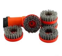 4Inch Nylon Silicon Carbon Brush for M14 Effective for Grinding Granite and Marble (240Grit )
