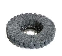 4inch Scouring Pad Buffing Wheel Nylon Fiber Flap Polishing Grinding Disc Non-woven100*16mm for Angle Grinder DShanLa (Color : Gray grit 800, Size : 10PCS_100X16MM)