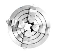 4Jaw Independent Lathe Manual Chuck, K72-125/160/200/250 (4.92/6.3/7.87/9.84ft), for Mechanical Lathe for Wood Process(K72-125)